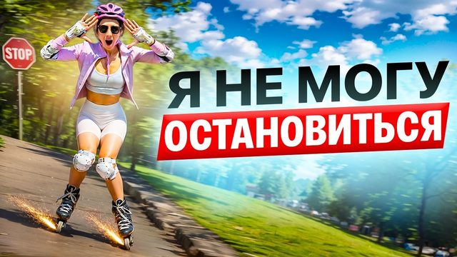 Как тормозить на роликах и не врезаться в людей